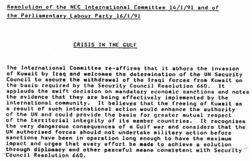 Security Council Resolution 660 Gulf War / Israel Palestine / Iraq Kuwait